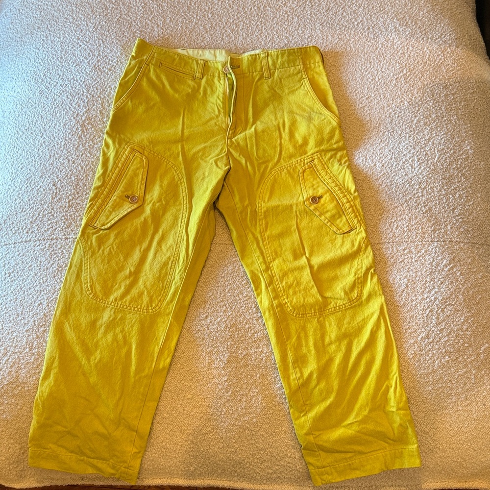 Comme des Garcons Yellow Cargo Pants